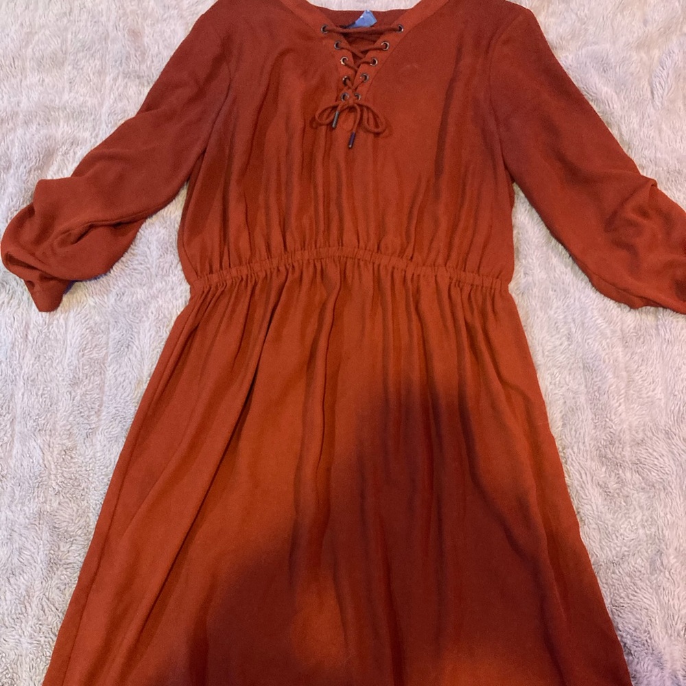 Mid length burnt orange